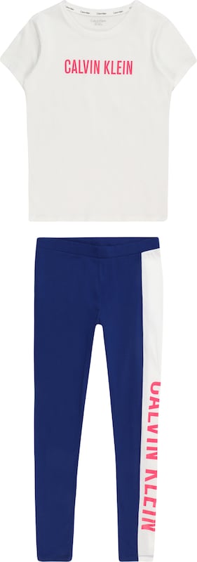 Calvin Klein Underwear Pyjama in Navy Weiß