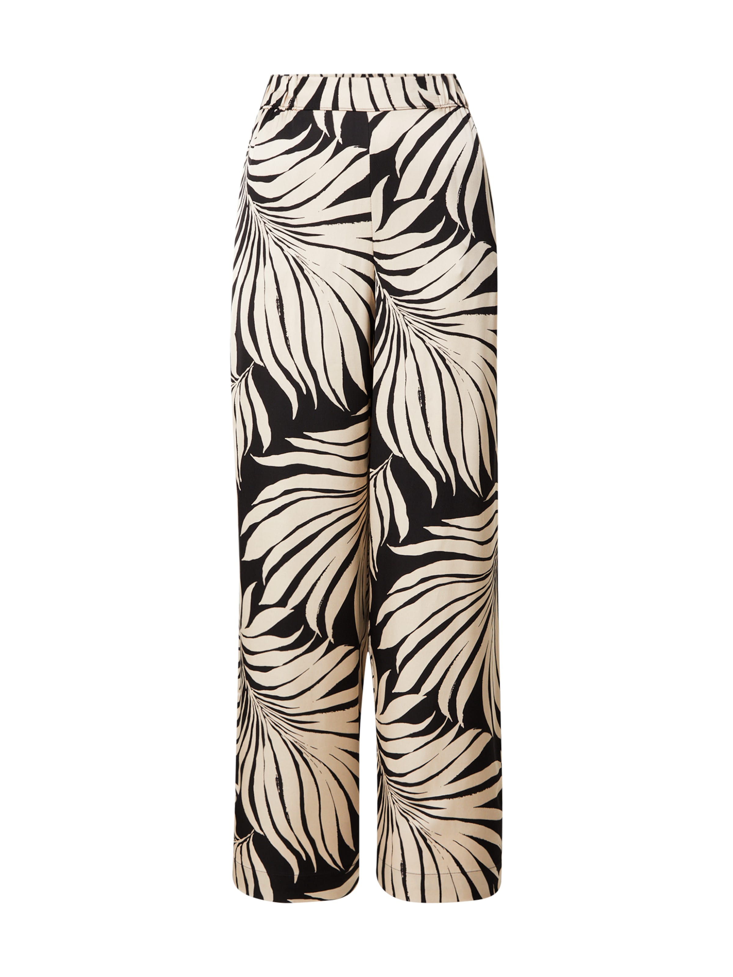 s.Oliver BLACK LABEL Wide leg Broek in Beige: voorkant