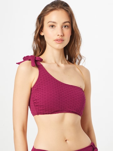 LingaDore Bandeau Bikini zgornji del | vijolična barva: sprednja stran