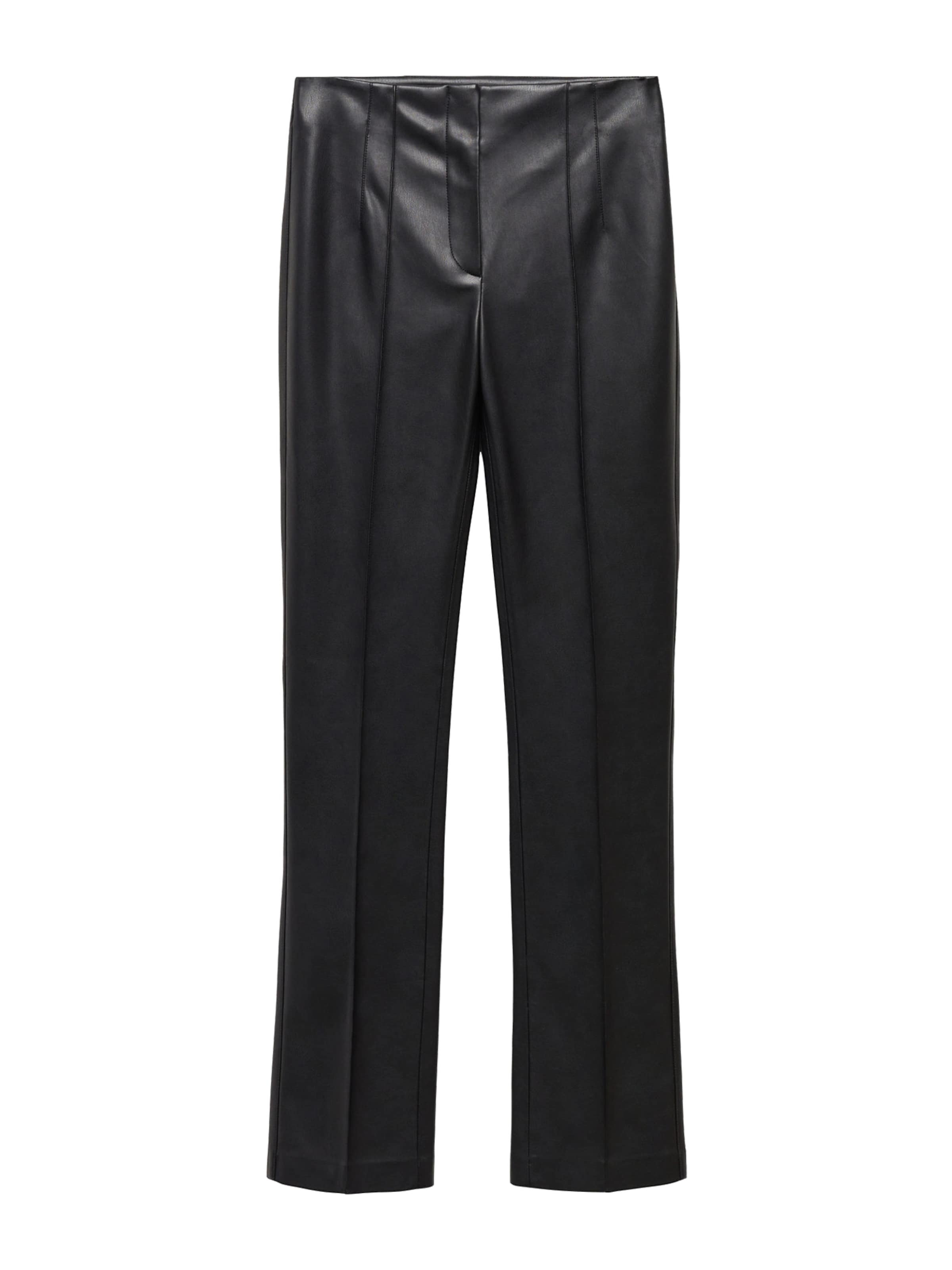 Slimfit Pantaloni 'Jazzy' de la MANGO pe negru: față