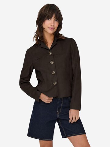 Giacca invernale 'JDYNICO FAUX SUEDE JACKET OTW SGO NOOS 15355087' di JDY in marrone: frontale