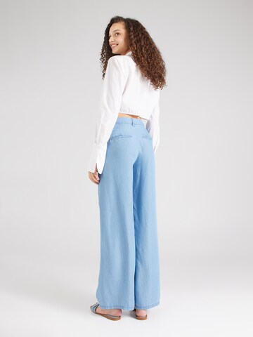 JDY Wide leg Trousers with creases 'JASPER' in Blue