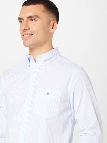 GANT Regular fit Zakelijk overhemd in Blauw