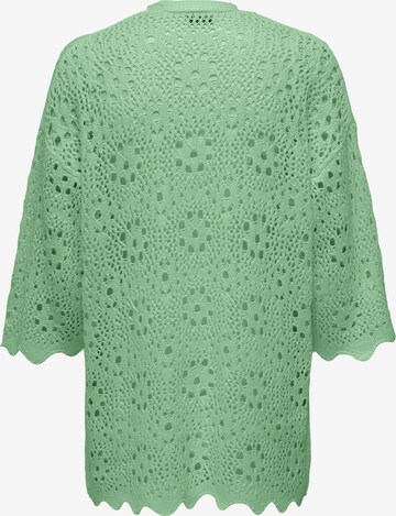 JDY Knit Cardigan 'Natascha' in Green