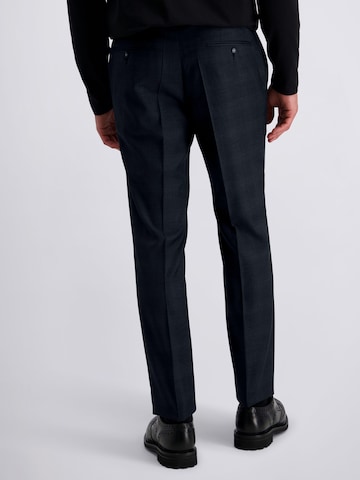 PIERRE CARDIN Regular Trousers with creases 'Ryan' in Blue