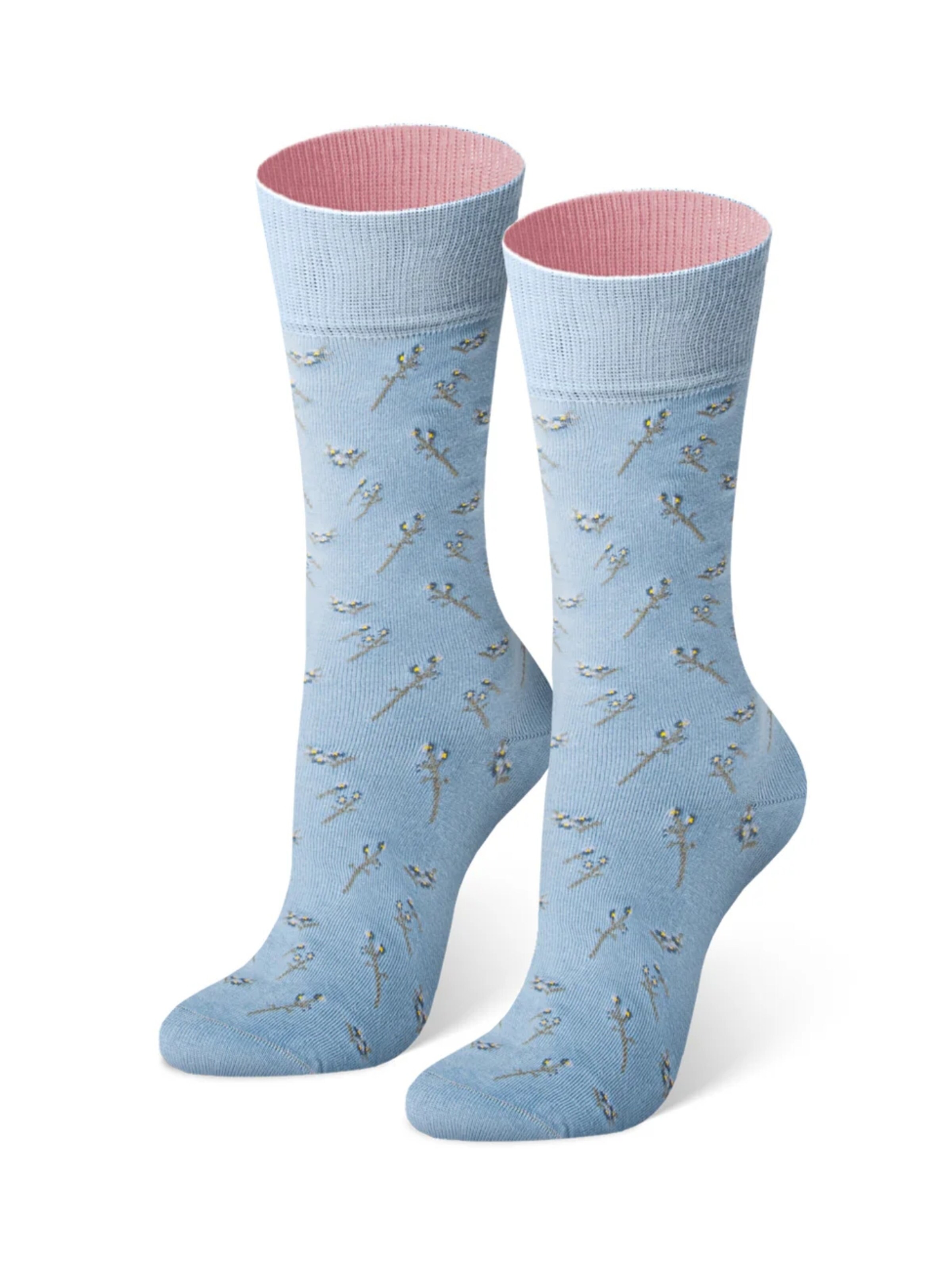 Von Jungfeld Socks 'Blumen' in Blue: front