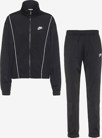 Nike Sportswear Joggingpak in Zwart: voorkant