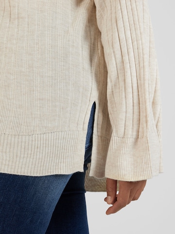 ONLY Carmakoma Pullover 'NEW TESSA' in Beige