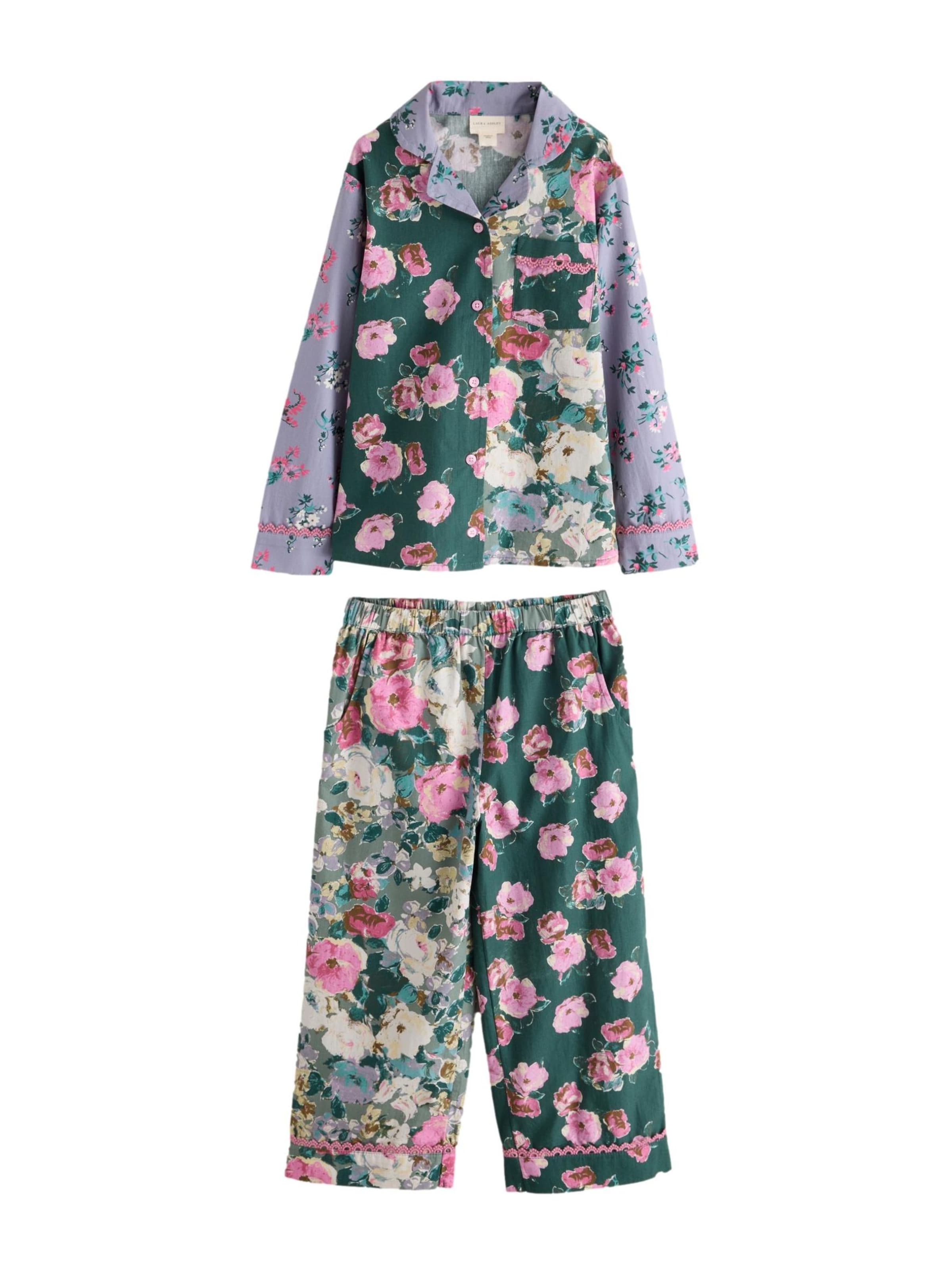 LAURA ASHLEY - Pijama en verde: frente