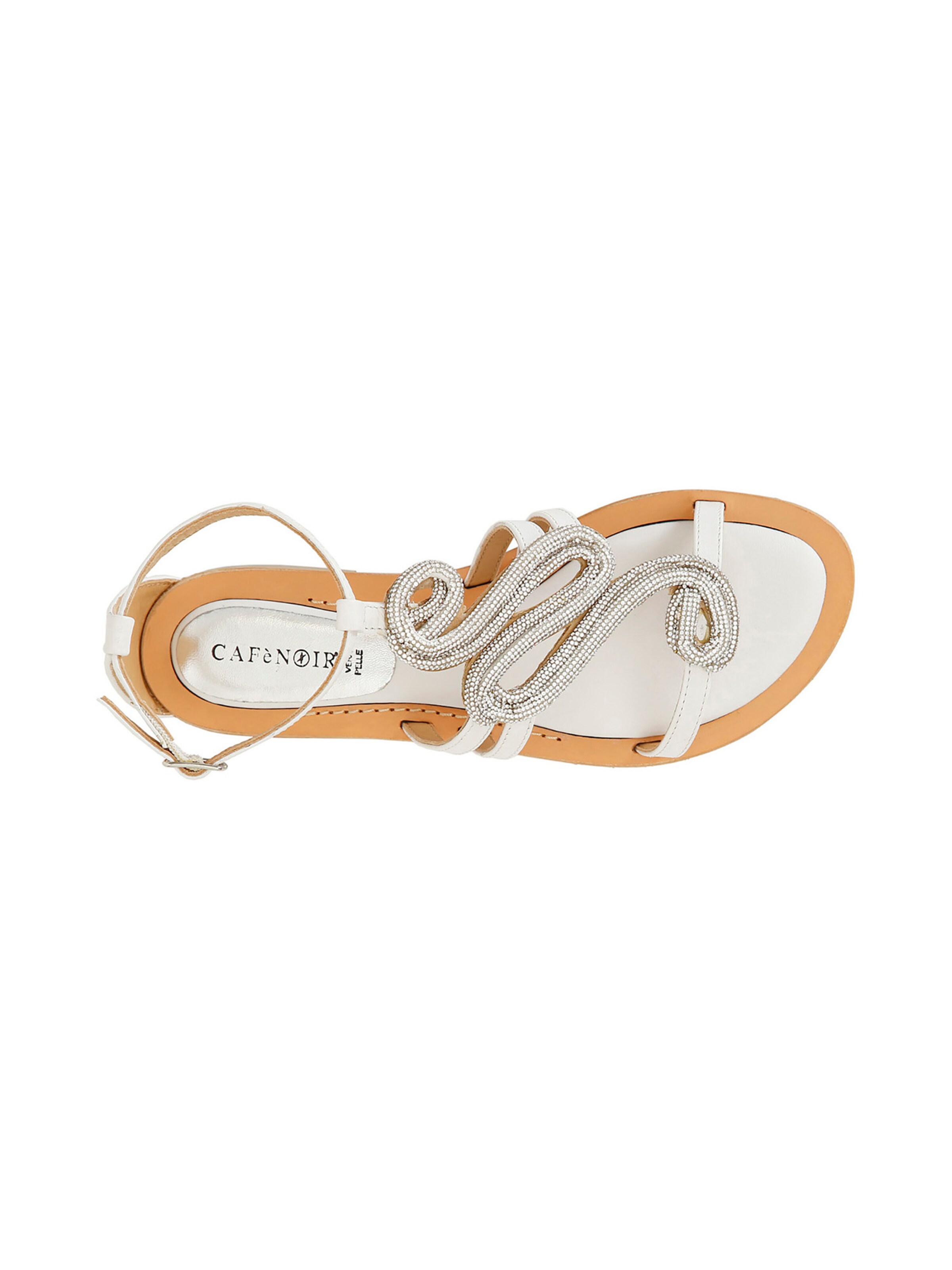 CAFè NOIR Sandaal in Wit