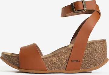 Bayton Sandal 'Sol' i brun: framsida