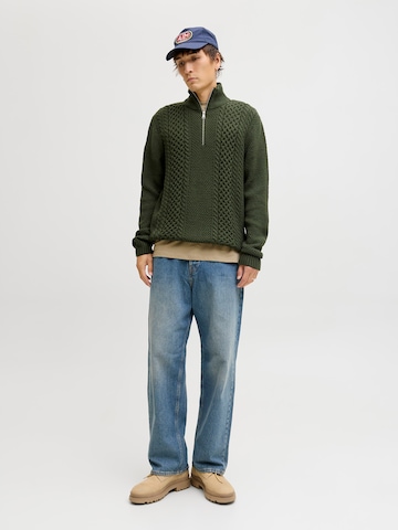 žalia JACK & JONES Megztinis 'JJPAUL'