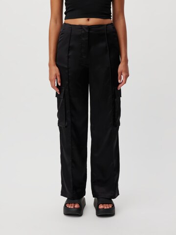 LeGer by Lena Gercke Regular Pleated Pants 'Michelle' in Black: front