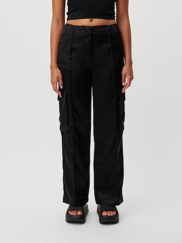 LeGer by Lena Gercke Regular Trousers with creases 'Michelle' in Black: front