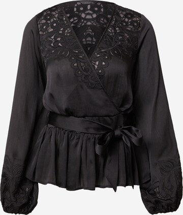 GUESS Blouse 'ADORA' in Zwart: voorkant