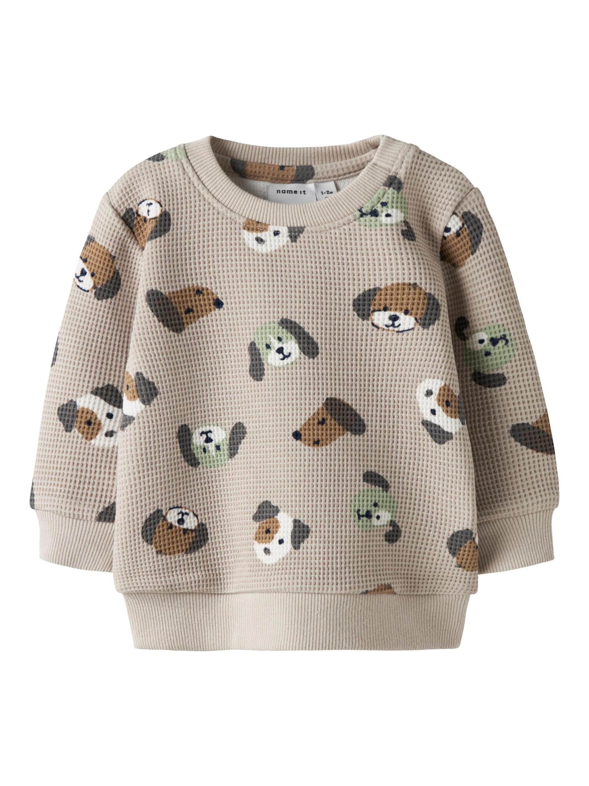 NAME IT - Sudadera en beige: frente