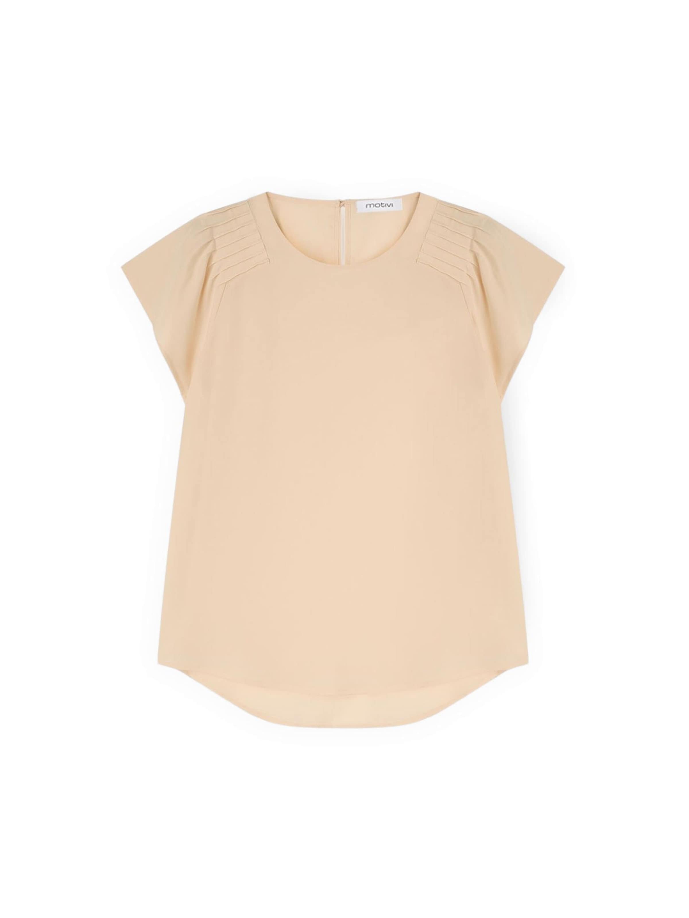 Chemisier MOTIVI en beige : devant