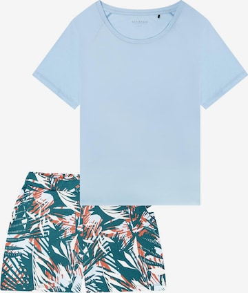 Pyjama 'Modern Nightwear' SCHIESSER en bleu : devant