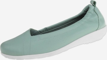 Natural Feet Ballet Flats 'Polina' in Green: front