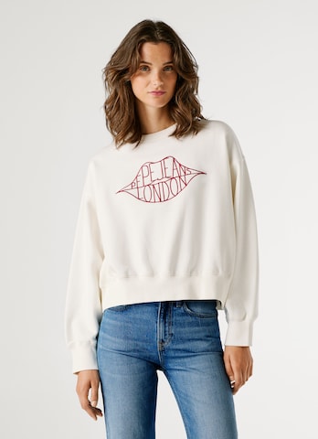 Pepe Jeans Sweatshirt 'Bernis' in Beige: Vorderseite