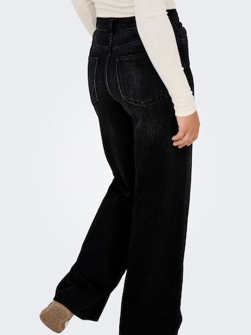 JDY Wide leg Jeans 'JDYCarina' in Black