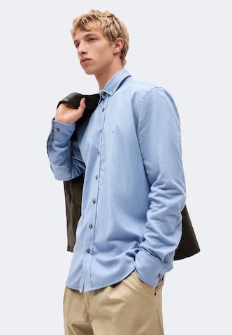 Regular fit Cămașă 'Essential Herringbone' de la FYNCH-HATTON pe albastru