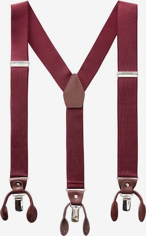 MANGO MAN Suspenders 'Suspende' in Red: front