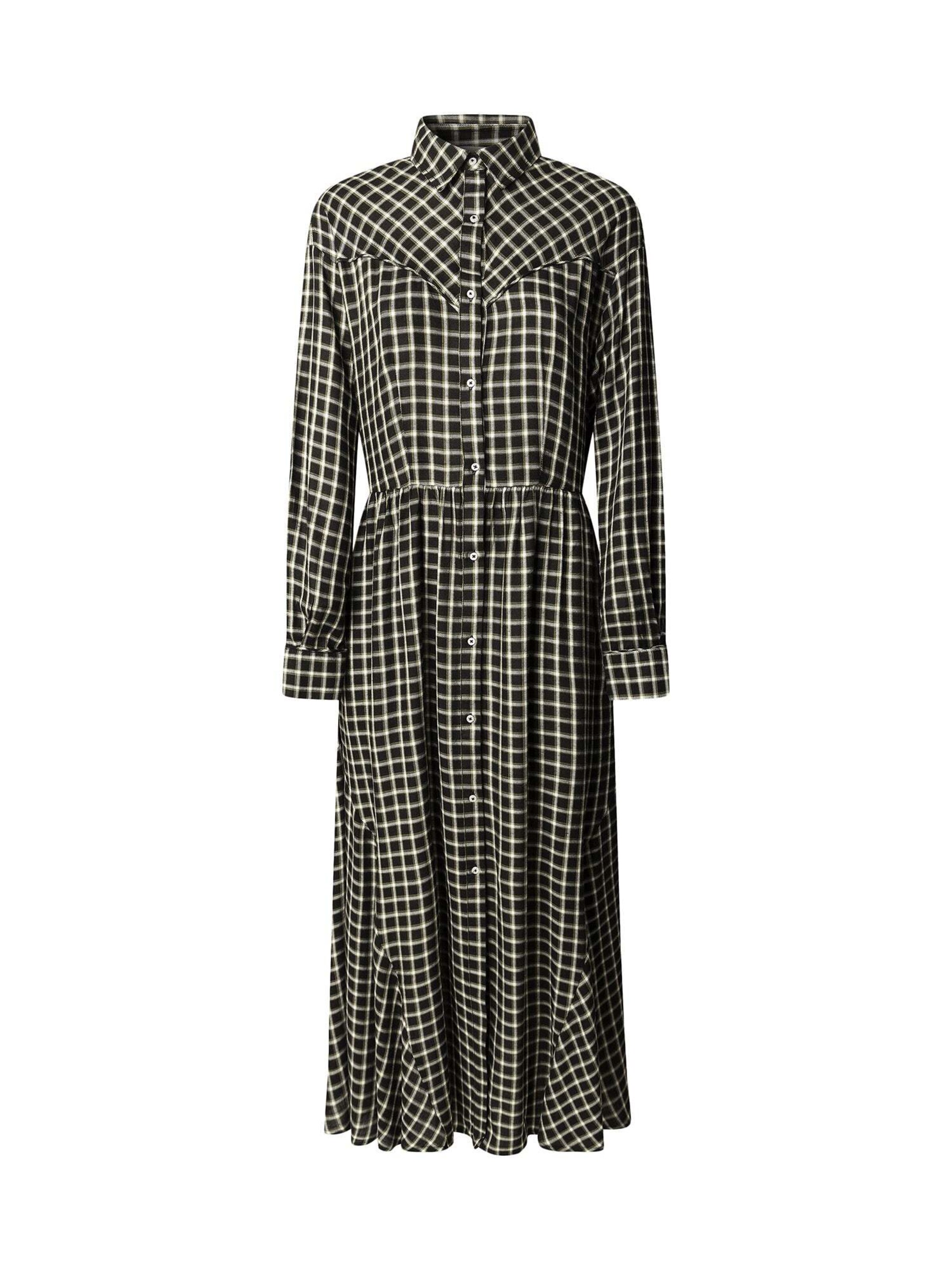 Abito camicia 'Naiara' di Pepe Jeans in nero: frontale