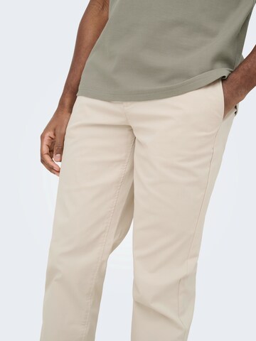 Only & Sons Regular Chino Pants 'ONSWEFT' in Grey