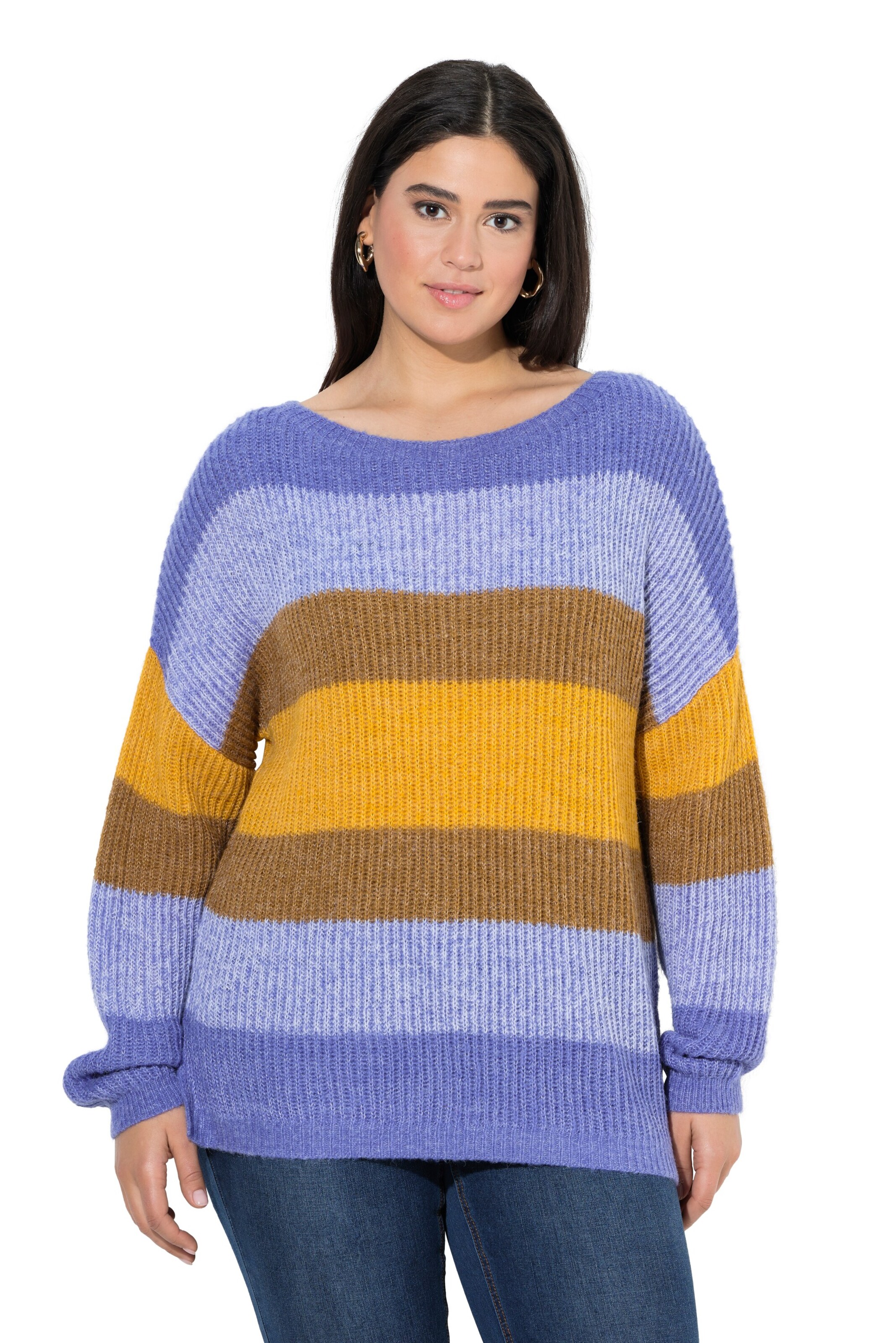 Ulla Popken Trui in Blauw: voorkant