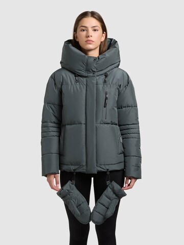 Giacca invernale 'Peeke2' di khujo in verde: frontale