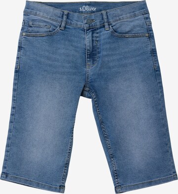 s.Oliver Slimfit Jeans in Blauw: voorkant