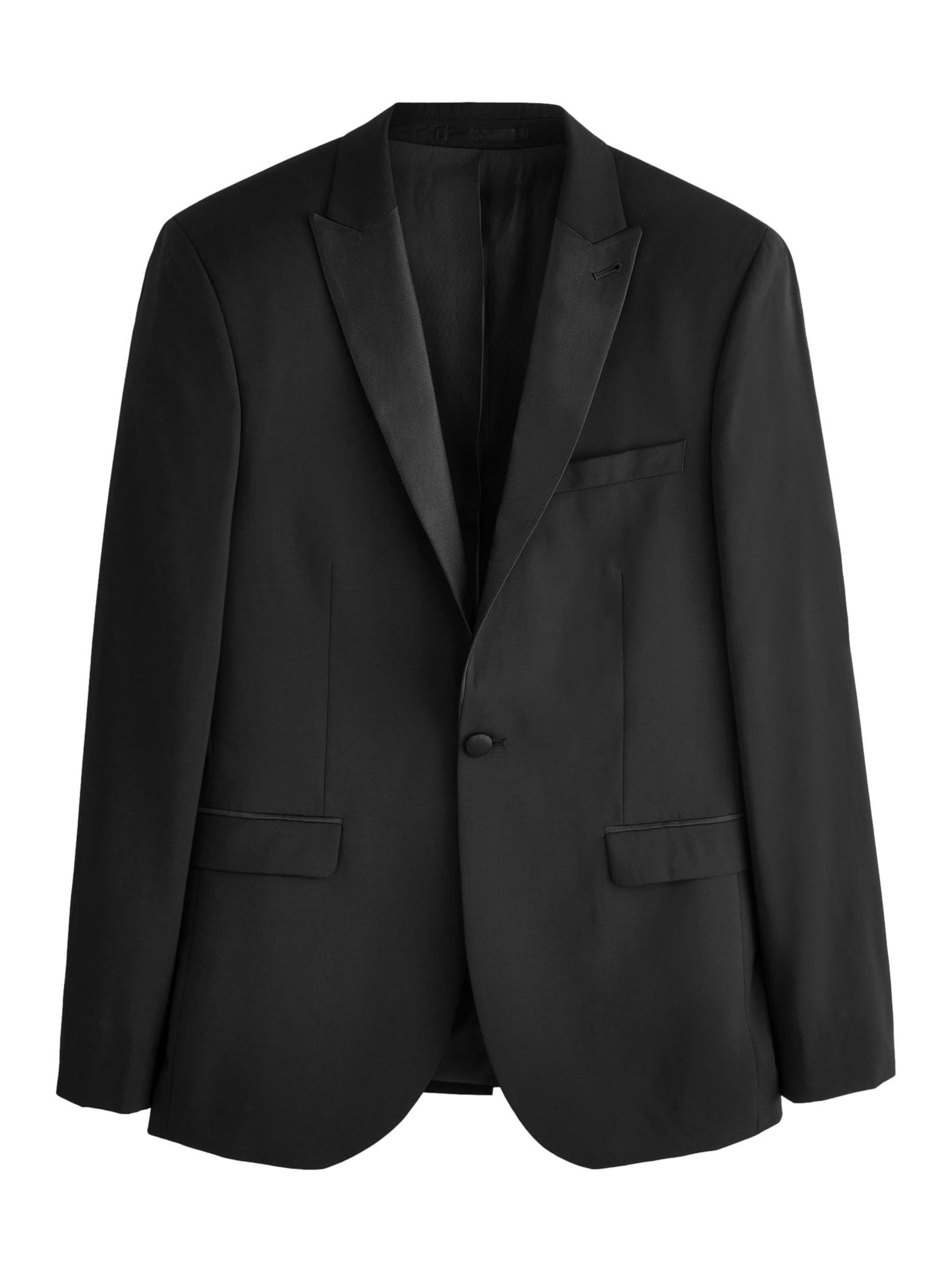 Next Slim Fit Sakko in Schwarz: Vorderseite