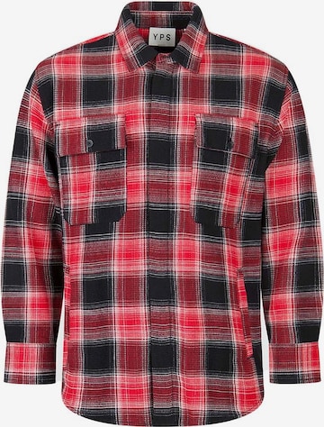 Young Poets Regular fit Button Up Shirt 'Niko' in Red: front