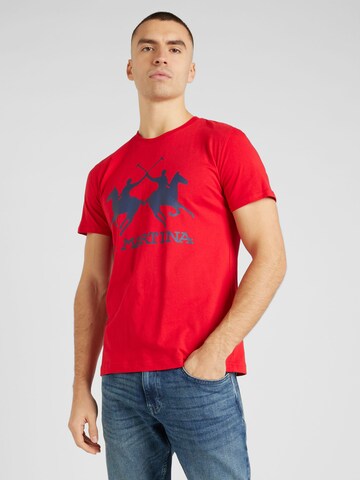 La Martina Shirt in Rood: voorkant