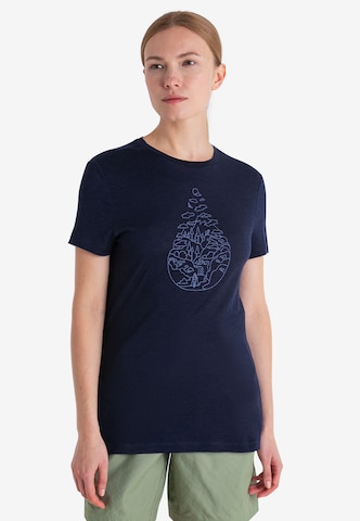 T-shirt fonctionnel 'Tech Lite III' ICEBREAKER en bleu : devant