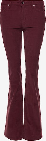 Superdry Flared Pants in Purple: front