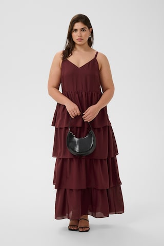 KAFFE CURVE Jurk 'Lory' in Rood