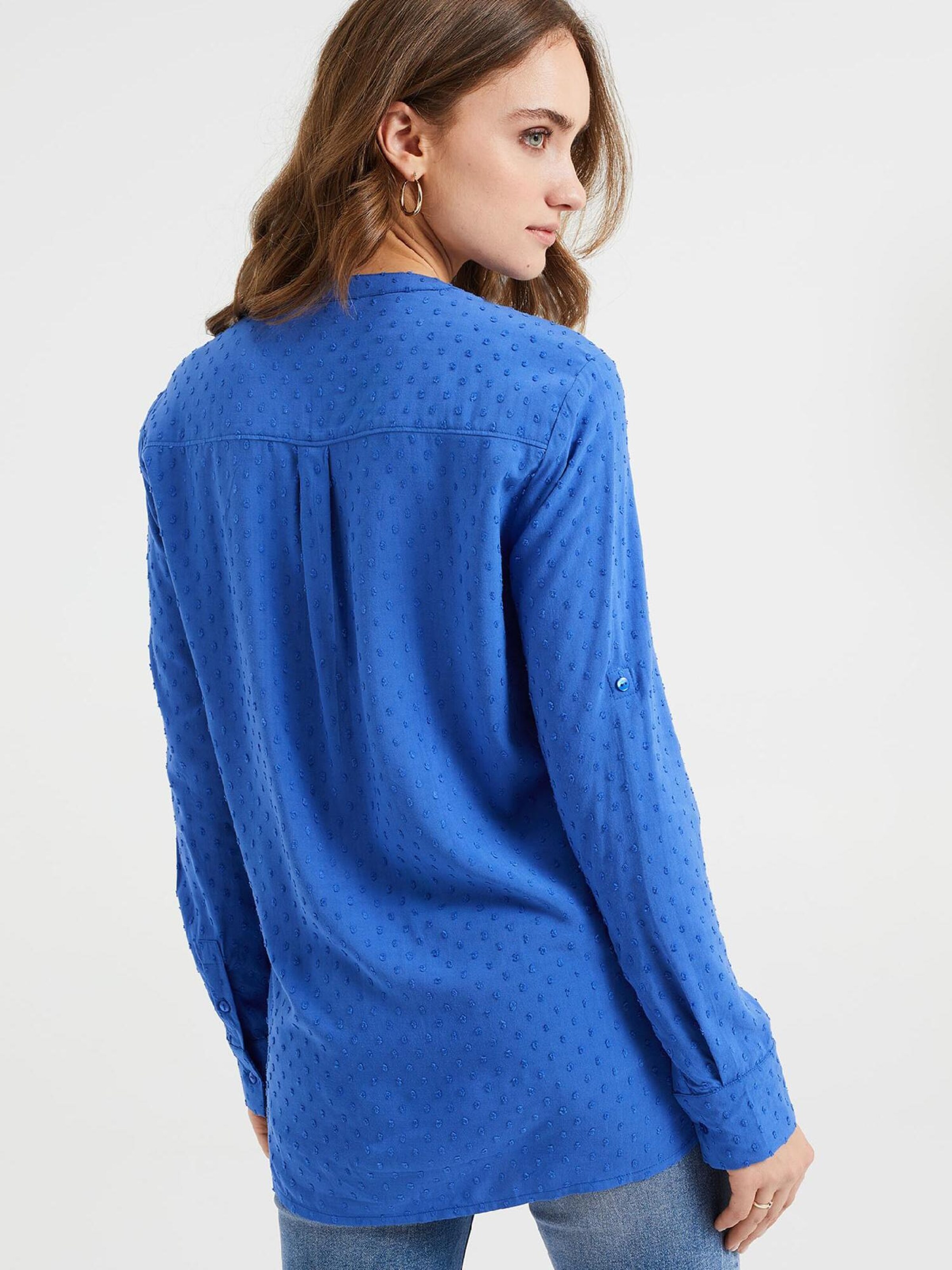 Frauen Große Größen WE Fashion Bluse in Blau - NR45380 Frauen Große Größen WE Fashion Bluse in Blau - NR45380