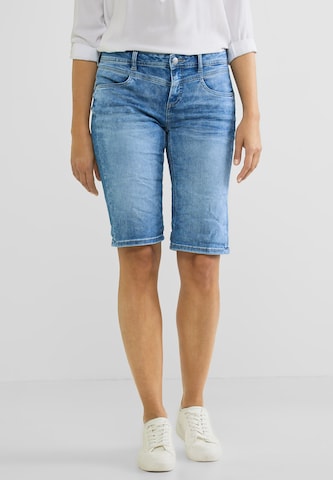 STREET ONE Slimfit Jeans 'Jane' in Blauw: voorkant