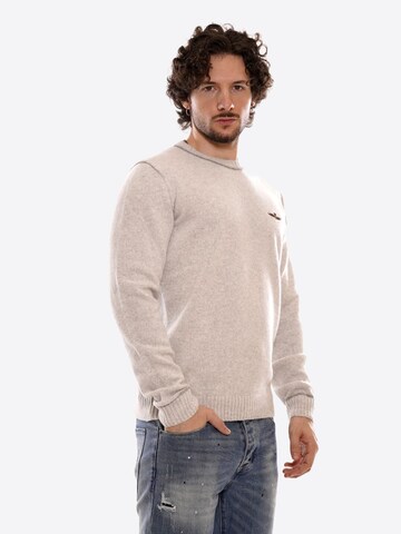 Aeronautica Militare Pullover in Weiß