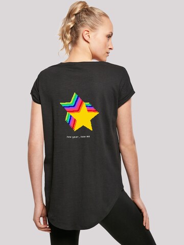 T-shirt 'SIlvester Party Happy People Only' F4NT4STIC en noir