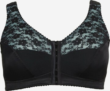 SHEEGO T-shirt Bra in Black: front