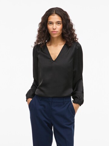 VILA Bluse 'VIEllette' i sort: forside