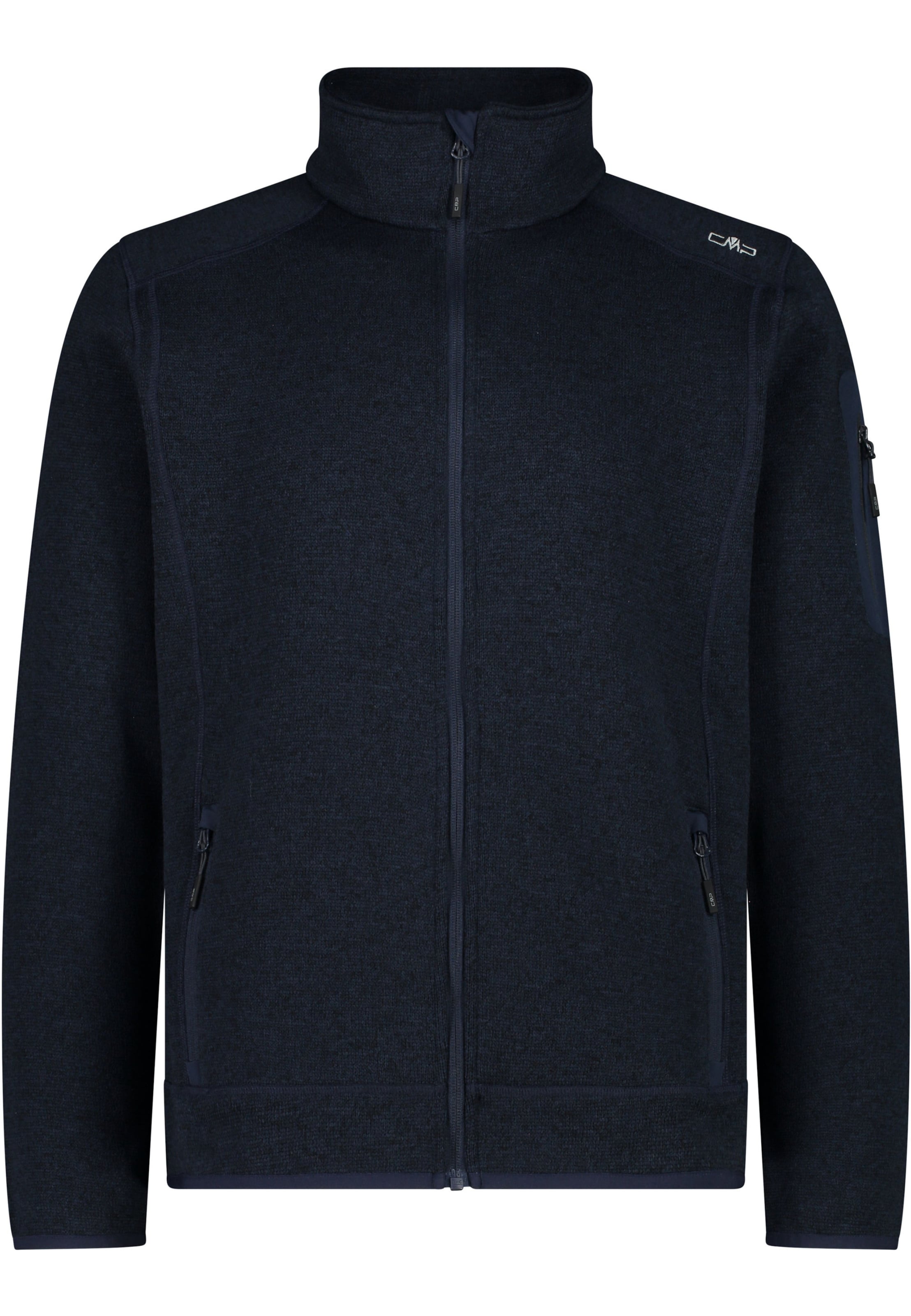 CMP Athletic Fleece Jacket in Blue: front