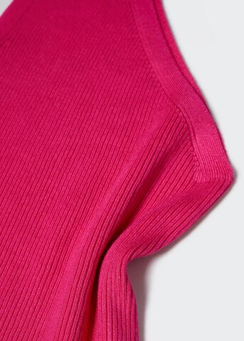 MANGO Top z naramnicami 'Asim' | roza barva