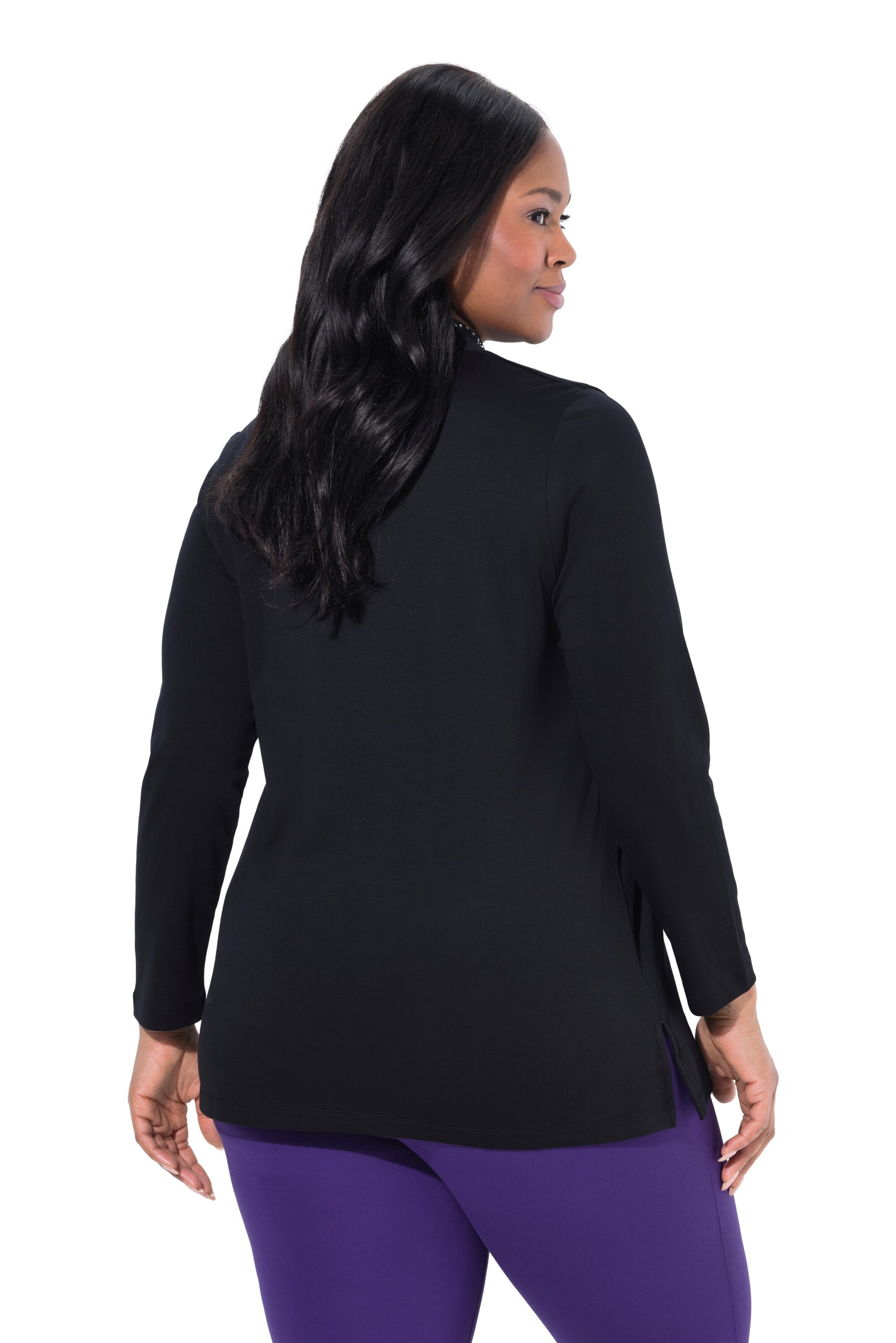 Ulla Popken Shirt in Zwart