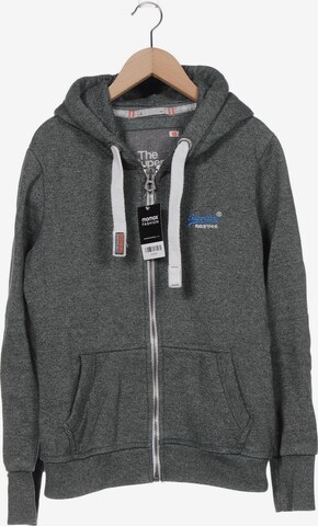 Superdry Sweatshirt & Zip-Up Hoodie in M in Green: front