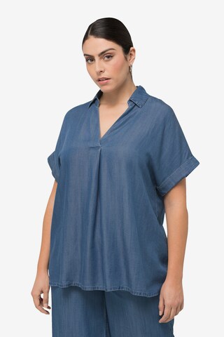 Ulla Popken Tuniek in Blauw: voorkant