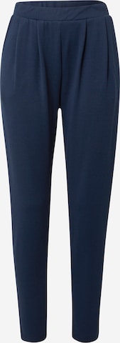 NÜMPH Regular Pleat-Front Pants 'BAYO' in Blue: front